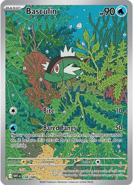 Basculin - 108/086 Illustration Rare SV: White Flare