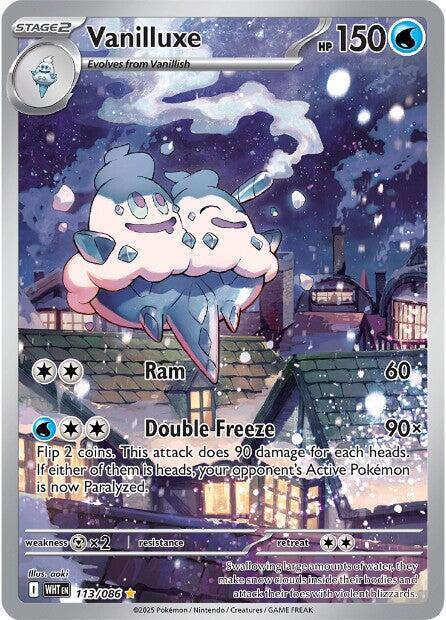 Vanilluxe - 113/086 113/086 Illustration Rare White Flare Pokémon card