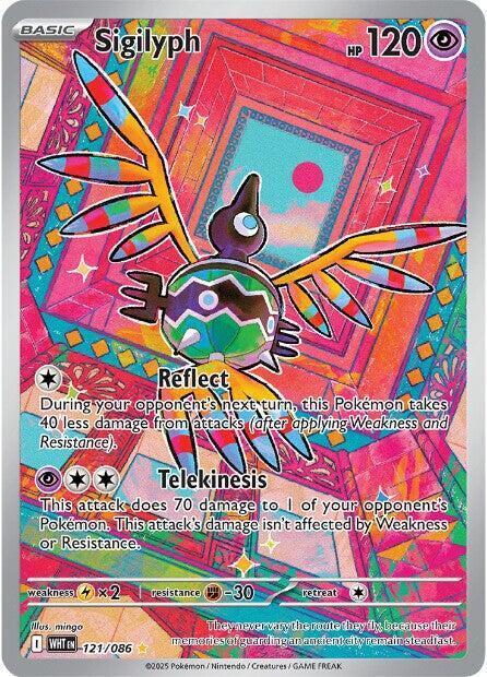 Sigilyph - 121/086 121/086 Illustration Rare White Flare Pokémon card