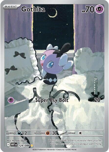 Gothita - 124/086 124/086 Illustration Rare White Flare Pokémon card