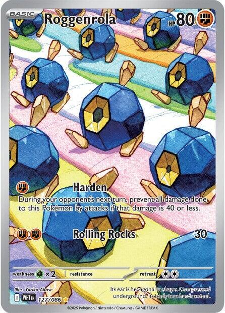 Roggenrola - 127/086 Illustration Rare SV: White Flare