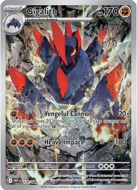 Gigalith - 129/086 129/086 Illustration Rare White Flare Pokémon card
