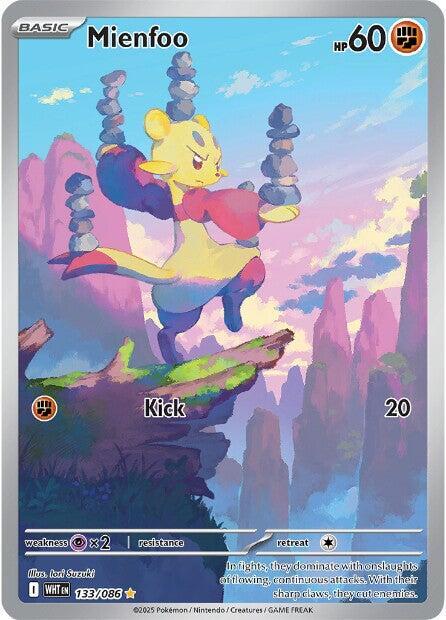 Mienfoo - 133/086 133/086 Illustration Rare White Flare Pokémon card