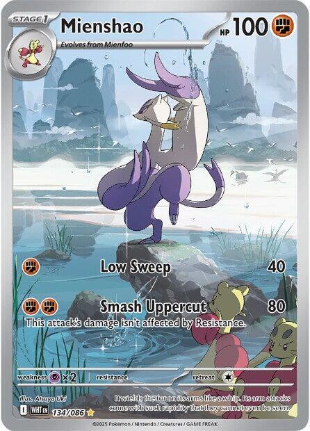 Mienshao - 134/086 134/086 Illustration Rare White Flare Pokémon card