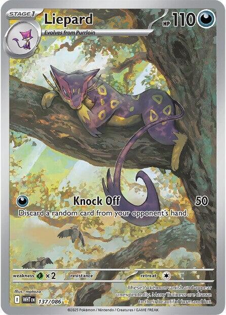 Liepard - 137/086 137/086 Illustration Rare White Flare Pokémon card