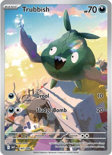 Trubbish - 140/086 Illustration Rare SV: White Flare