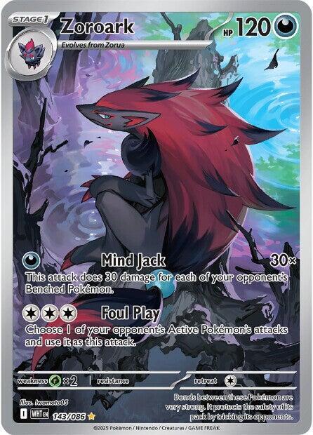 Zoroark - 143/086 143/086 Illustration Rare White Flare Pokémon card