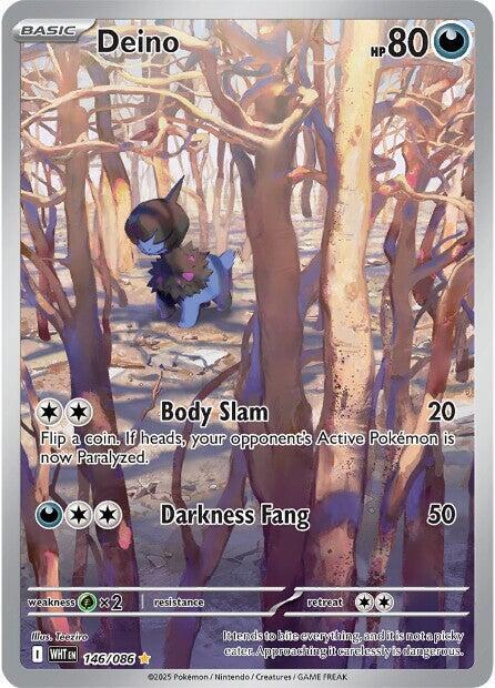 Deino - 146/086 146/086 Illustration Rare White Flare Pokémon card