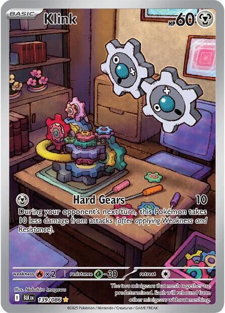 Klink - 139/086 139/086 Illustration Rare Black Bolt Pokémon card