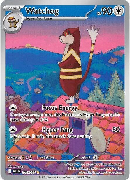 Watchog - 153/086 153/086 Illustration Rare White Flare Pokémon card