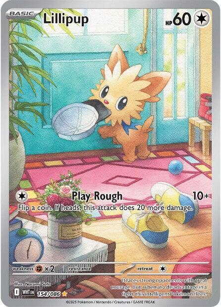 Lillipup - 154/086 154/086 Illustration Rare White Flare Pokémon card