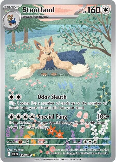 Stoutland - 156/086 156/086 Illustration Rare White Flare Pokémon card
