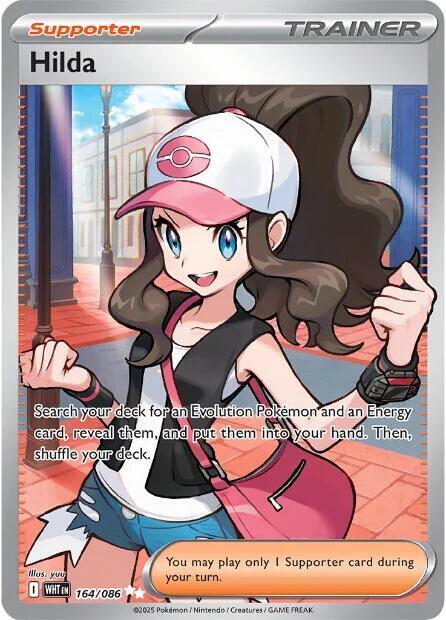 Hilda - 164/086 164/086 Ultra Rare White Flare Pokémon card