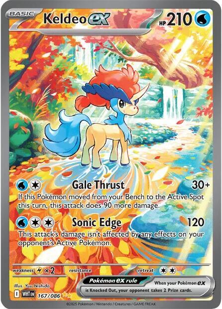 Keldeo ex - 167/086 167/086 Special Illustration Rare White Flare Pokémon card