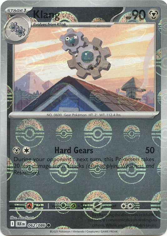 Klang (Poke Ball Pattern) 062/086 Common Black Bolt Pokémon card