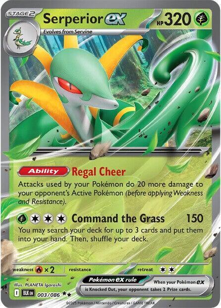 Serperior ex - 003/086 Double Rare SV: Black Bolt