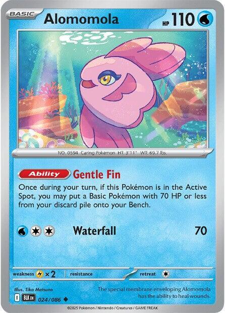 Alomomola 024/086 Uncommon Black Bolt Pokémon card