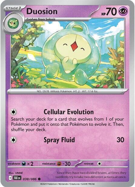 Duosion 038/086 Common Black Bolt Pokémon card