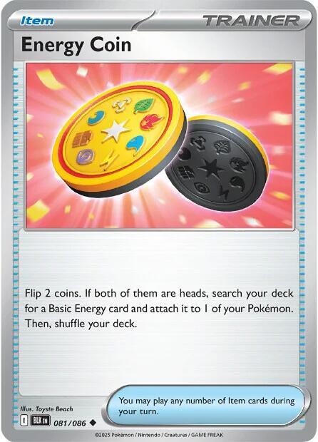 Energy Coin 081/086 Uncommon Black Bolt Pokémon card
