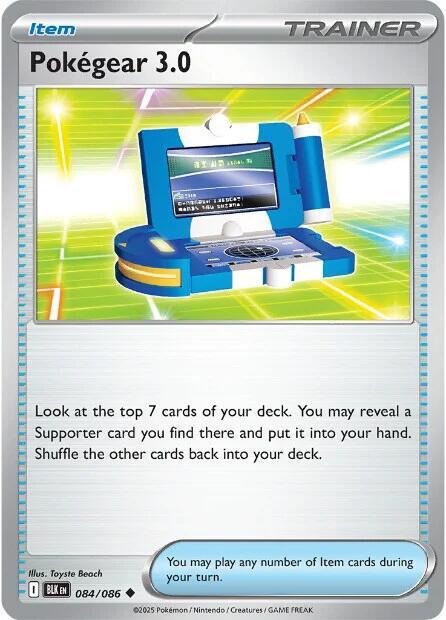 Pokegear 3.0 084/086 Uncommon Black Bolt Pokémon card