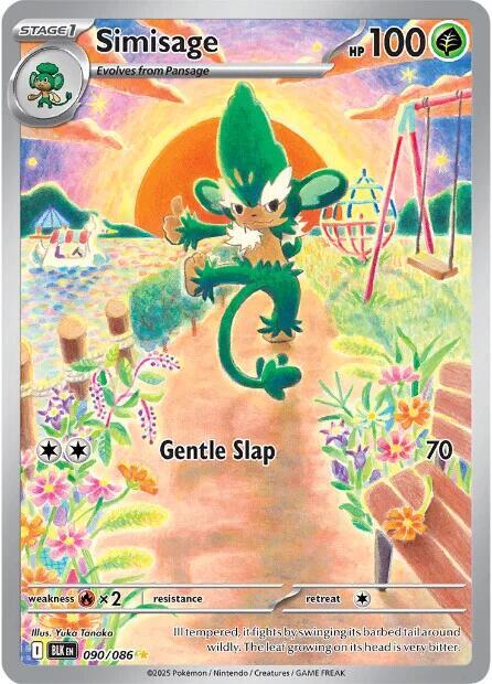 Simisage - 090/086 090/086 Illustration Rare Black Bolt Pokémon card