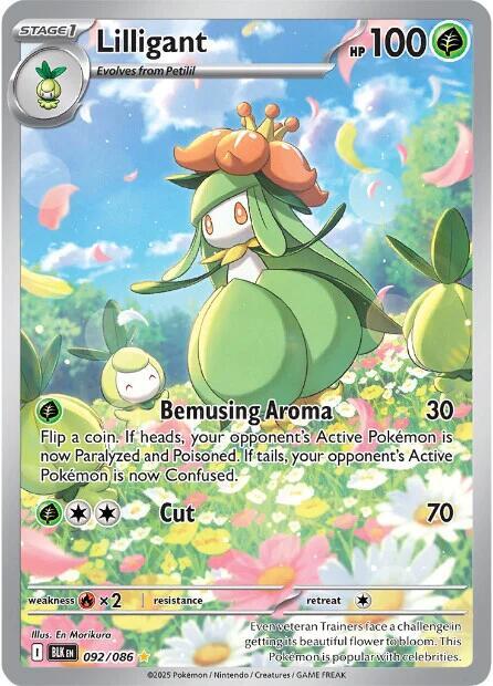 Lilligant - 092/086 092/086 Illustration Rare Black Bolt Pokémon card
