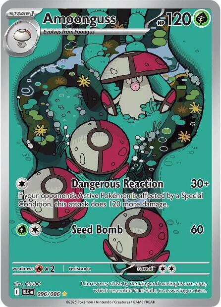 Amoonguss - 096/086 Illustration Rare SV: Black Bolt