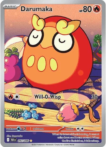Darumaka - 097/086 097/086 Illustration Rare Black Bolt Pokémon card