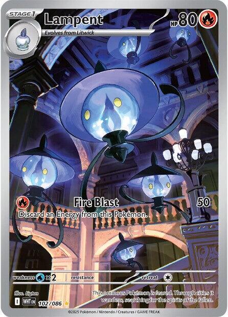 Lampent - 102/086 102/086 Illustration Rare White Flare Pokémon card