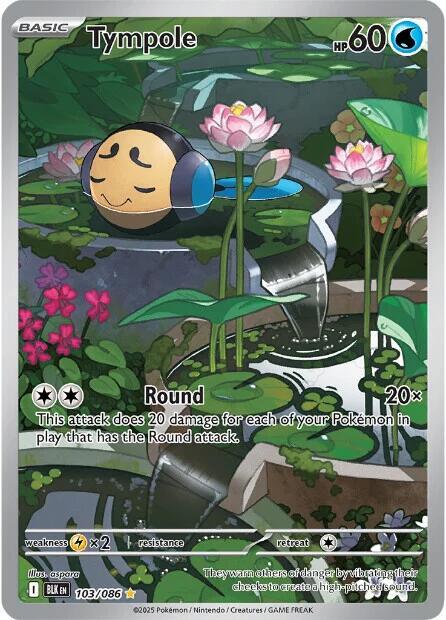 Tympole - 103/086 103/086 Illustration Rare Black Bolt Pokémon card