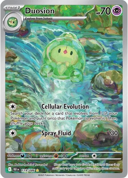 Duosion - 119/086 119/086 Illustration Rare Black Bolt Pokémon card