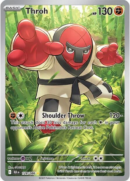 Throh - 128/086 128/086 Illustration Rare Black Bolt Pokémon card