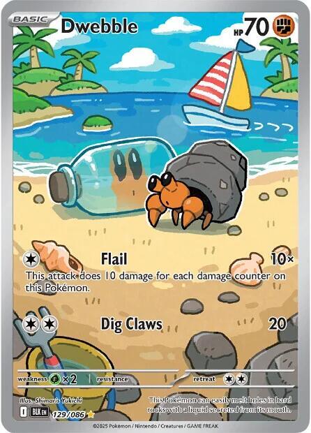 Dwebble - 129/086 129/086 Illustration Rare Black Bolt Pokémon card