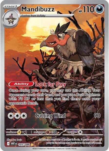 Mandibuzz - 145/086 145/086 Illustration Rare White Flare Pokémon card