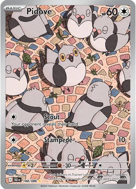 Pidove - 148/086 148/086 Illustration Rare Black Bolt Pokémon card