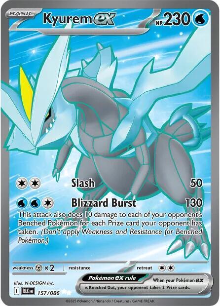 Kyurem ex - 157/086 157/086 Ultra Rare Black Bolt Pokémon card