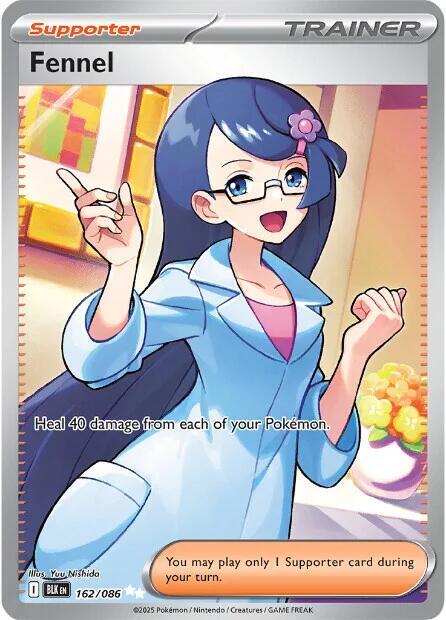 Fennel - 162/086 162/086 Ultra Rare Black Bolt Pokémon card