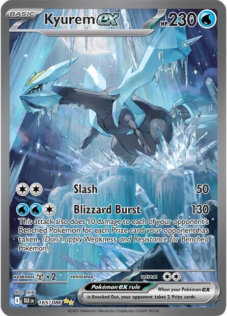Kyurem ex - 165/086 165/086 Special Illustration Rare Black Bolt Pokémon card