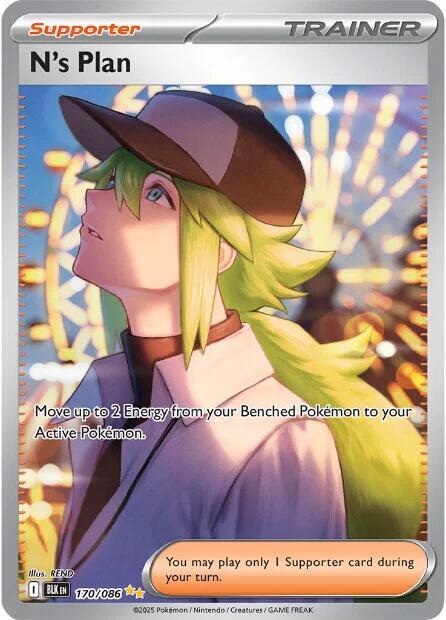 N's Plan - 170/086 170/086 Special Illustration Rare Black Bolt Pokémon card