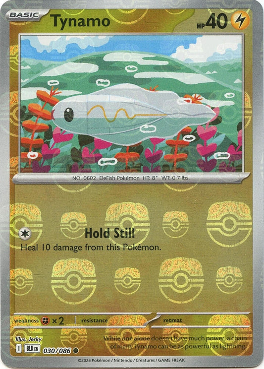 Tynamo (Master Ball Pattern) 030/086 Common Black Bolt Pokémon card