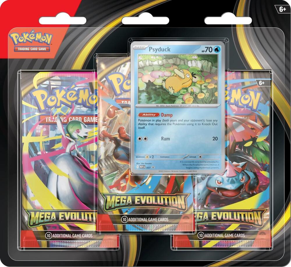 Mega Evolution 3 Pack Blister [Psyduck] - SV11: Mega Evolution