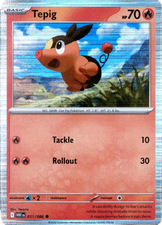 Tepig - 011/086 (Unova Poster Collection) 011/086 Common Miscellaneous Cards & Products Pokémon card
