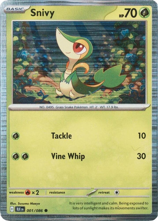 Snivy - 001/086 (Unova Poster Collection) 001/086 Common Miscellaneous Cards & Products Pokémon card