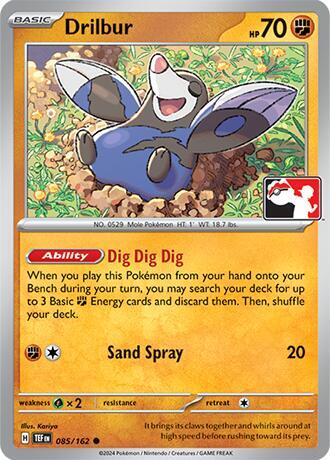 Drilbur 085/162 Common Prize Pack Series Cards Pokémon card
