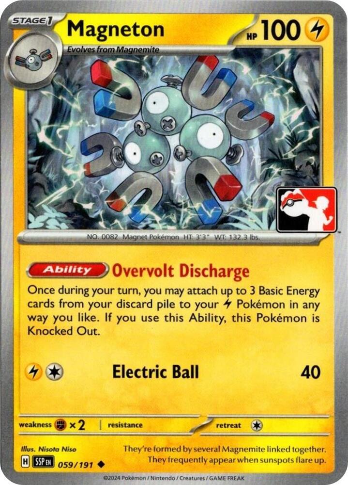 Magneton - 059/191 059/191 Uncommon Prize Pack Series Cards Pokémon card