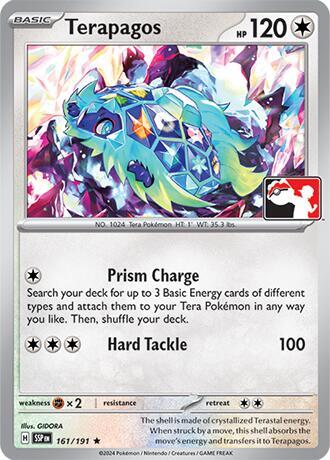 Terapagos - 161/191 161/191 Rare Prize Pack Series Cards Pokémon card