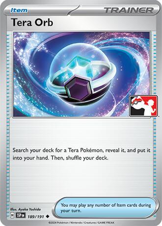 Tera Orb - 189/191 Uncommon Prize Pack Series Cards