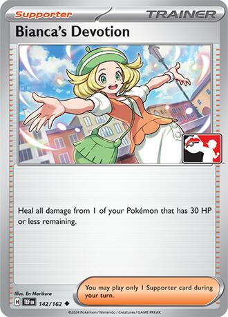 Bianca's Devotion - 142/162 142/162 Uncommon Prize Pack Series Cards Pokémon card