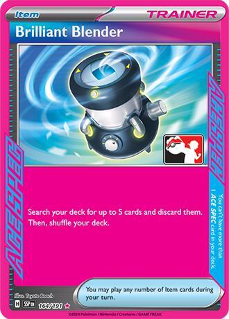 Brilliant Blender - 164/191 ACE SPEC Rare Prize Pack Series Cards