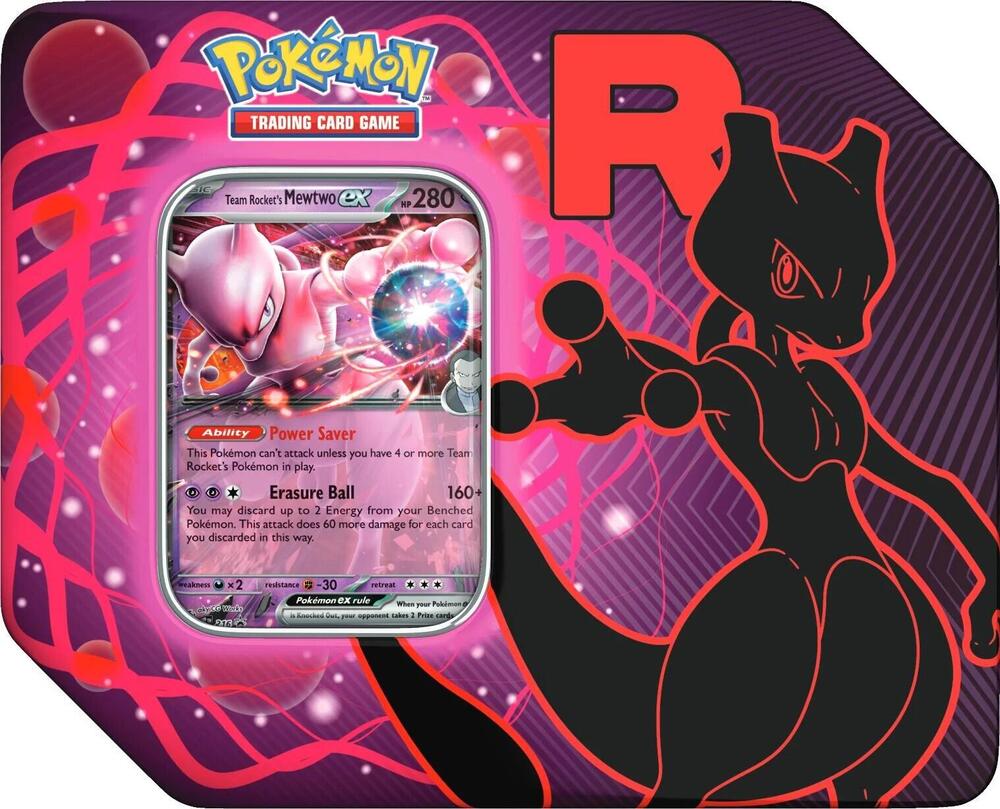 Team Rocket Tin [Team Rocket's Mewtwo ex] Miscellaneous Cards & Products Pokémon card